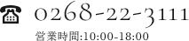 0268-22-3111